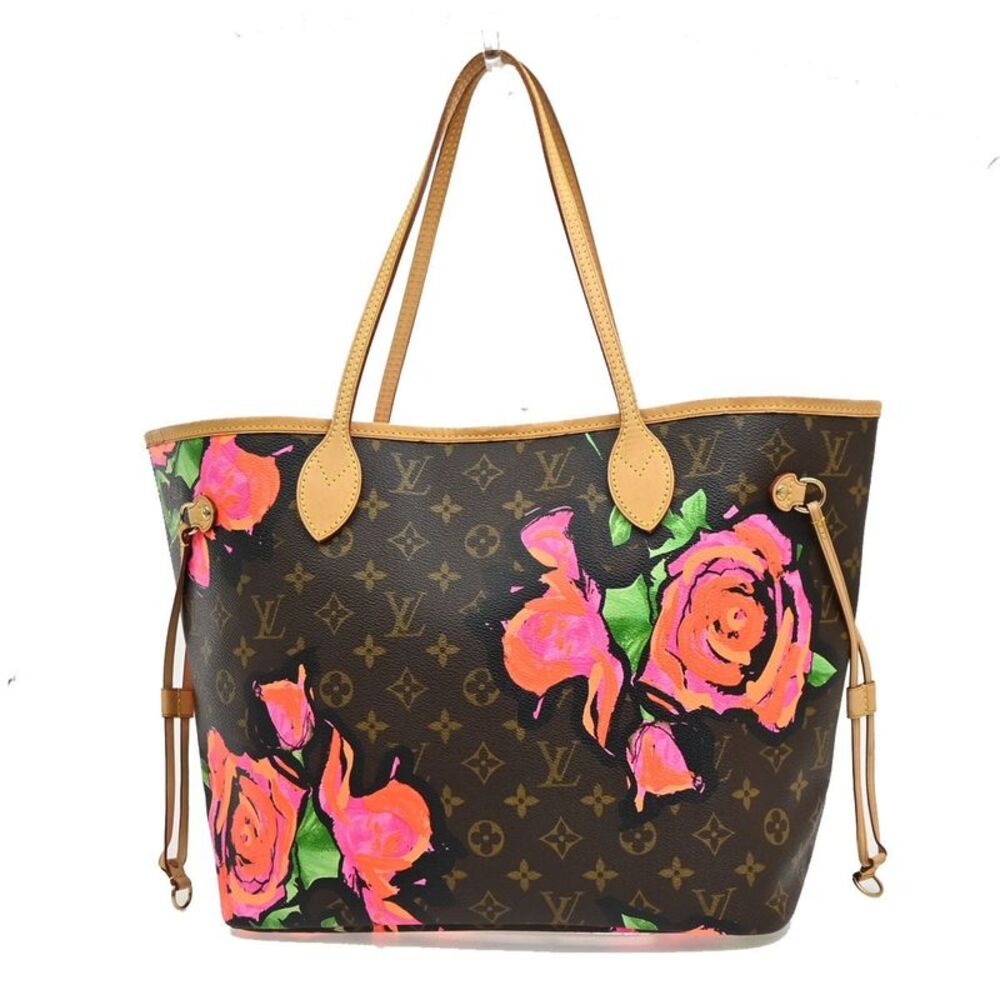 Louis Vuitton Neverfull Limited Edition Monogram Roses Multicolour Canvas Tote